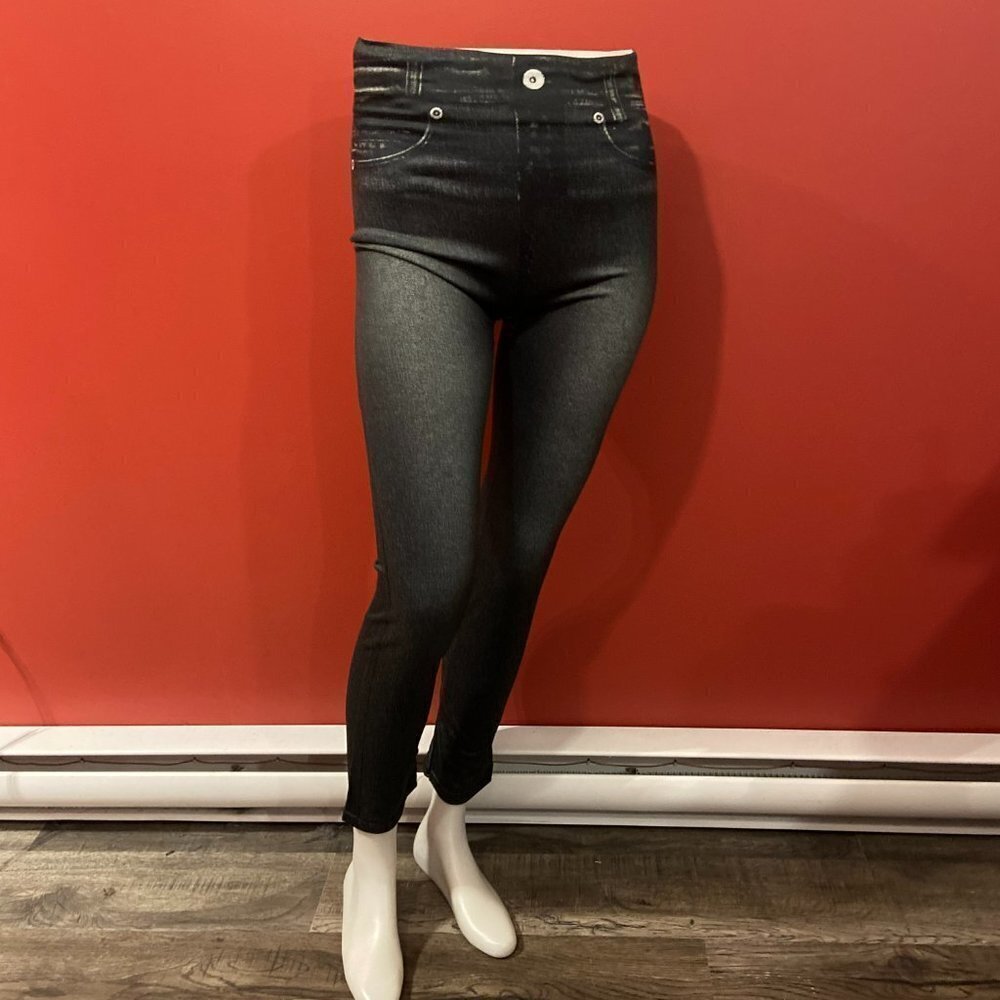 ⭐4 FOR $20⭐ Ligging Women's Denim-Look Leggings - Size L/XL